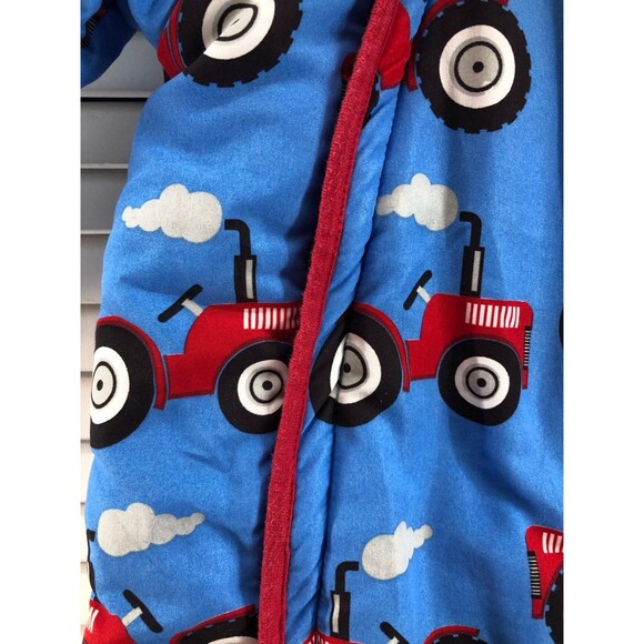 Lily & jack 6-9 M red and blue tractor puffer snowsuit - Picture 2 of 7